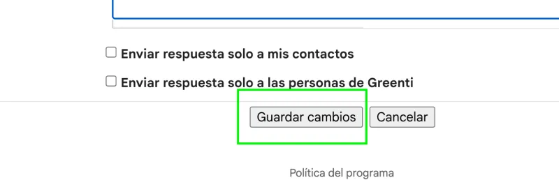 Paso 4: Guardar cambios en Gmail